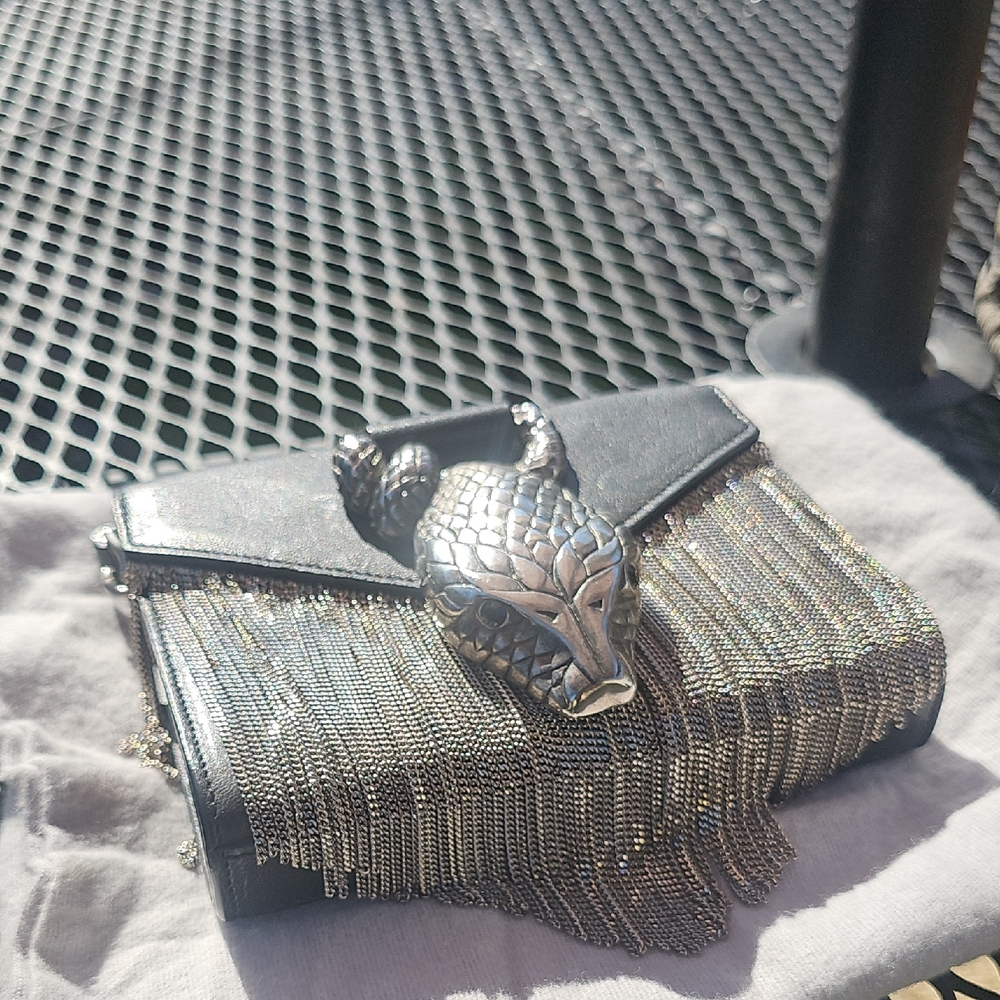 Saint Laurent Snake Crossbody Clutch - Picture 6 of 13